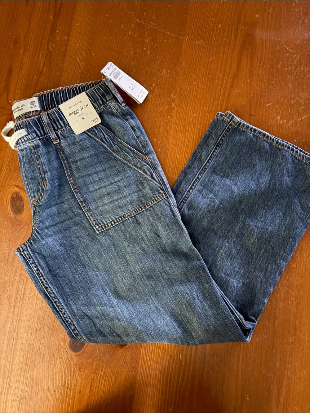 Abercrombie Kids Low Rise Baggy Jeans 15/16Short NWT